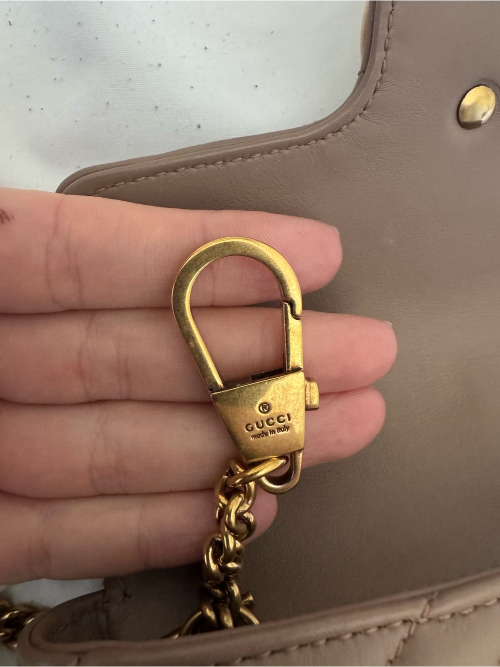 Gucci Calfskin Matelasse Super Mini GG Marmont Shoulder Bag - Picture 6 of 13